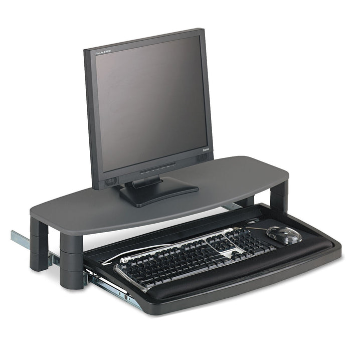 Kensington Over/Under Keyboard Drawer with SmartFit System, 14.5w x 23d, Black
