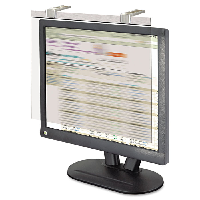 Kantek LCD Protect Privacy Antiglare Deluxe Filter, 19"-20" LCD, Silver