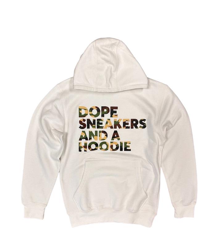 Dope Sneakers and a Hoodie - Camo Print by The House of Stylez