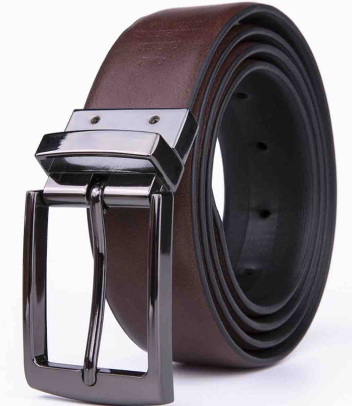 Tony Reversible Belt - Black/Brown by Boutique 23