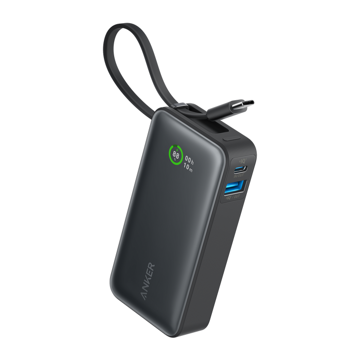Anker Nano Power Bank (30W, Built-In USB-C Cable) by Anker