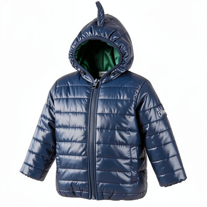 First Impressions Baby Boys Hooded Dinosaur Puffer Jacket, Size 6/9 Months by Vanessa Jane