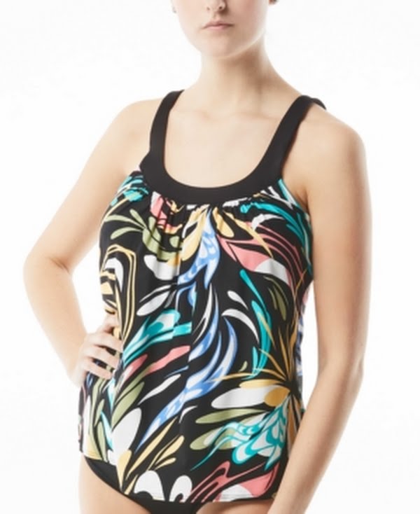 Coco Reef Ultra Fit Underwire Bra-Sized Tankini Top by Vanessa Jane