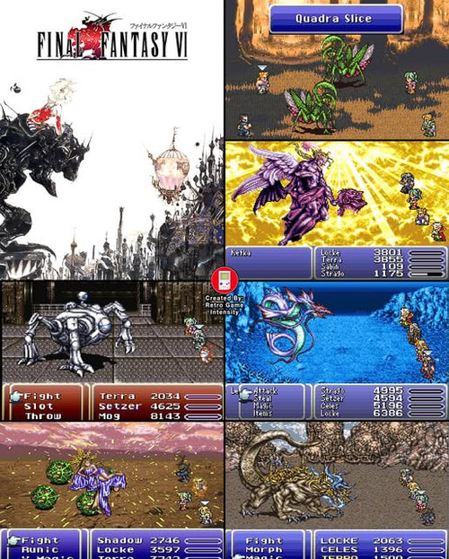 Final Fantasy 6 SNES Video Game Cartridge Super Nintendo 1994 by VintageVideoGameStore