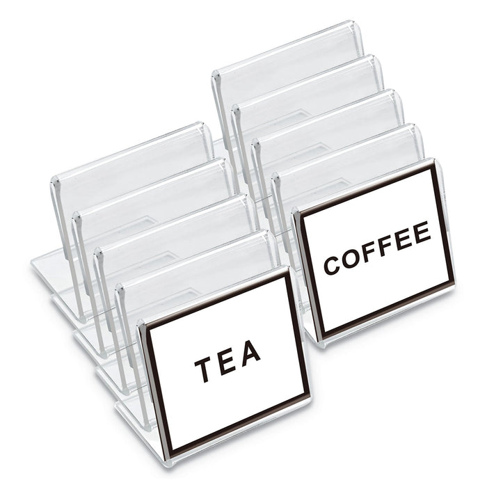 Universal Mini Table-Top Sign, 1.5 x 2, Clear