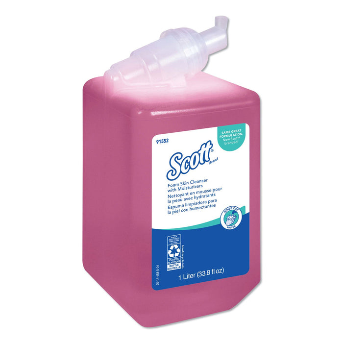Scott Pro Foam Skin Cleanser with Moisturizers, Light Floral, 1,000 mL Bottle, 6/Carton