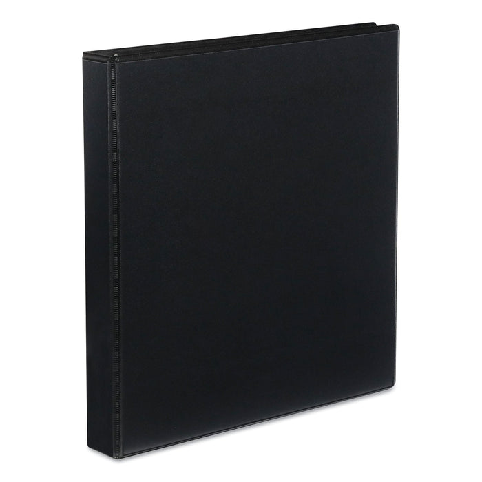 Universal Slant D-Ring View Binder, 3 Rings, 1" Capacity, 11 x 8.5, Black
