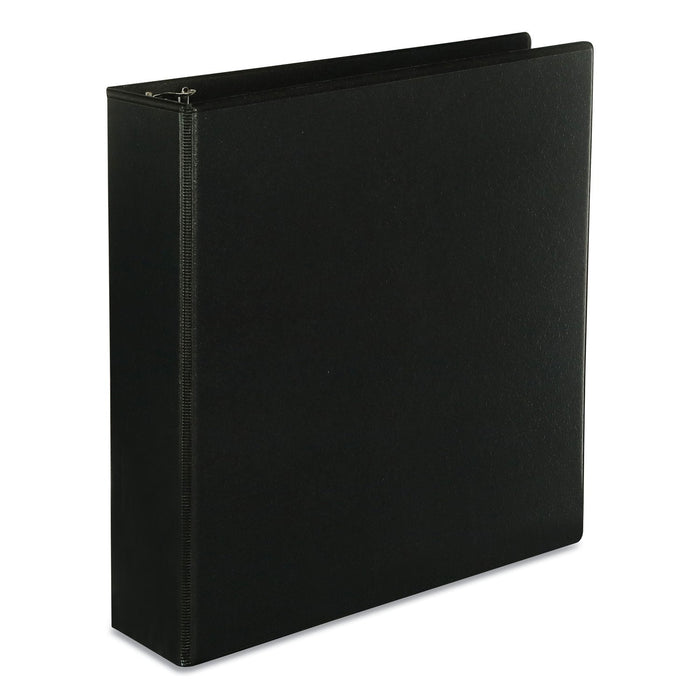 Universal Slant D-Ring View Binder, 3 Rings, 2" Capacity, 11 x 8.5, Black