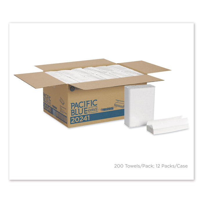 Georgia Pacific Pacific Blue Select C-Fold Paper Towel, 10.1 x 10.1, White, 200/Pack, 12 Packs/Carton