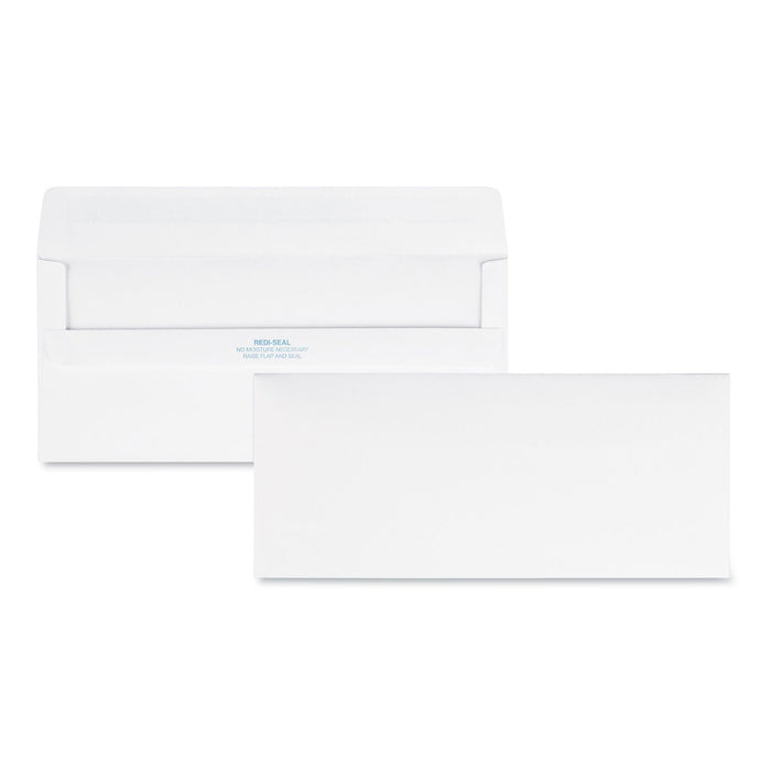 Quality Park Redi-Seal Envelope, #10, Commercial Flap, Redi-Seal Adhesive Closure, 4.13 x 9.5, White, 500/Box