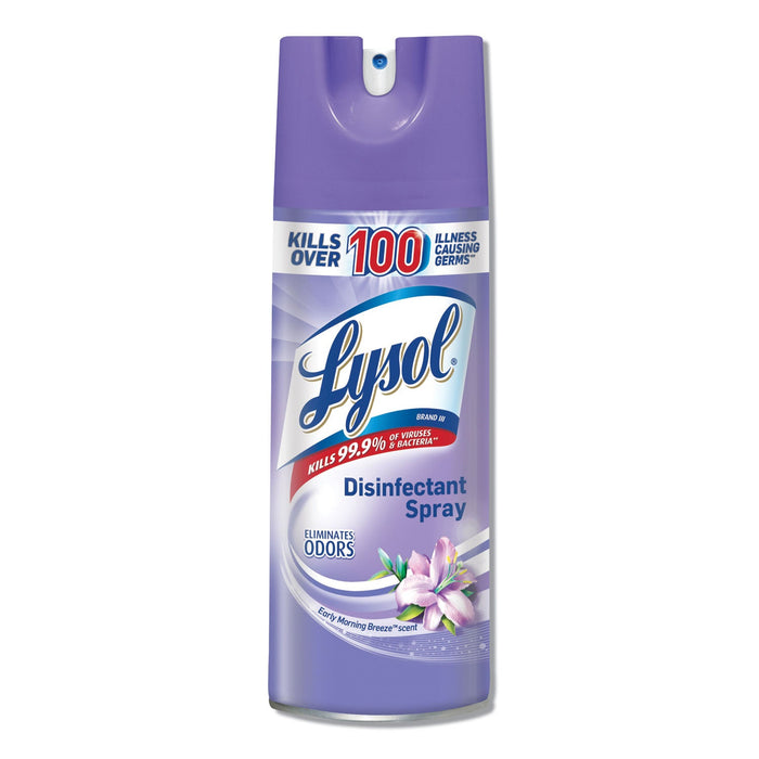 LYSOL Disinfectant Spray, Early Morning Breeze, 12.5 oz Aerosol Spray