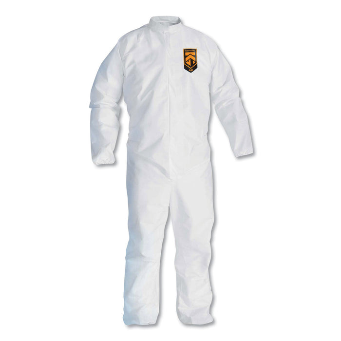 KleenGuard A30 Elastic-Back Coveralls, White, 2X-Large, 25/Carton