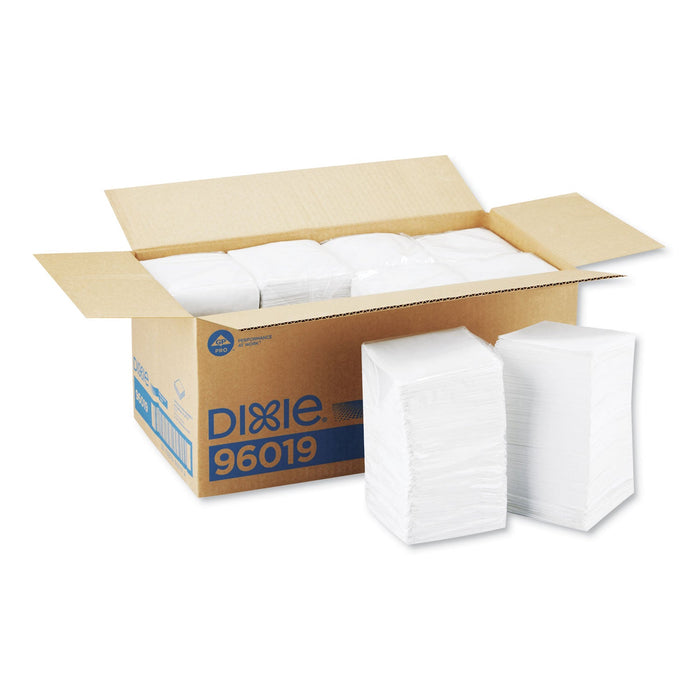 Georgia Pacific Beverage Napkins, Single-Ply, 9 1/2 x 9 1/2, White, 4000/Carton