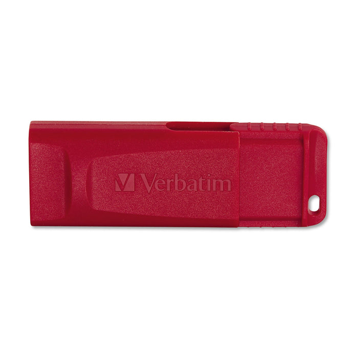 Verbatim Store 'n' Go USB Flash Drive, 64 GB, Red