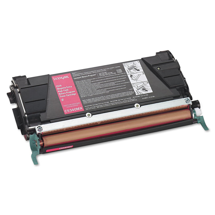 Lexmark C5340MX Return Program Extra High-Yield Toner, 7,000 Page-Yield, Magenta