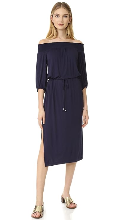 Ella Moss Womens Essential Bella Off The Shoulder Dress, Black, Size Small by Vanessa Jane