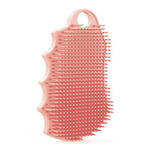 iTokGok Silicone Body Scrubber Silver-Infused Dual-Sided 3-in-1 Pink by Deal US