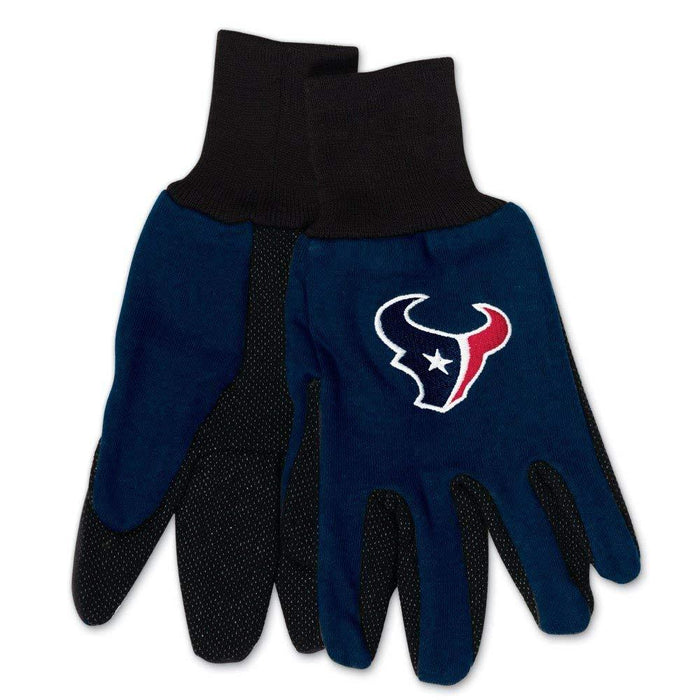 NFL Houston Texans Two-Tone Gloves, One Size by Vanessa Jane