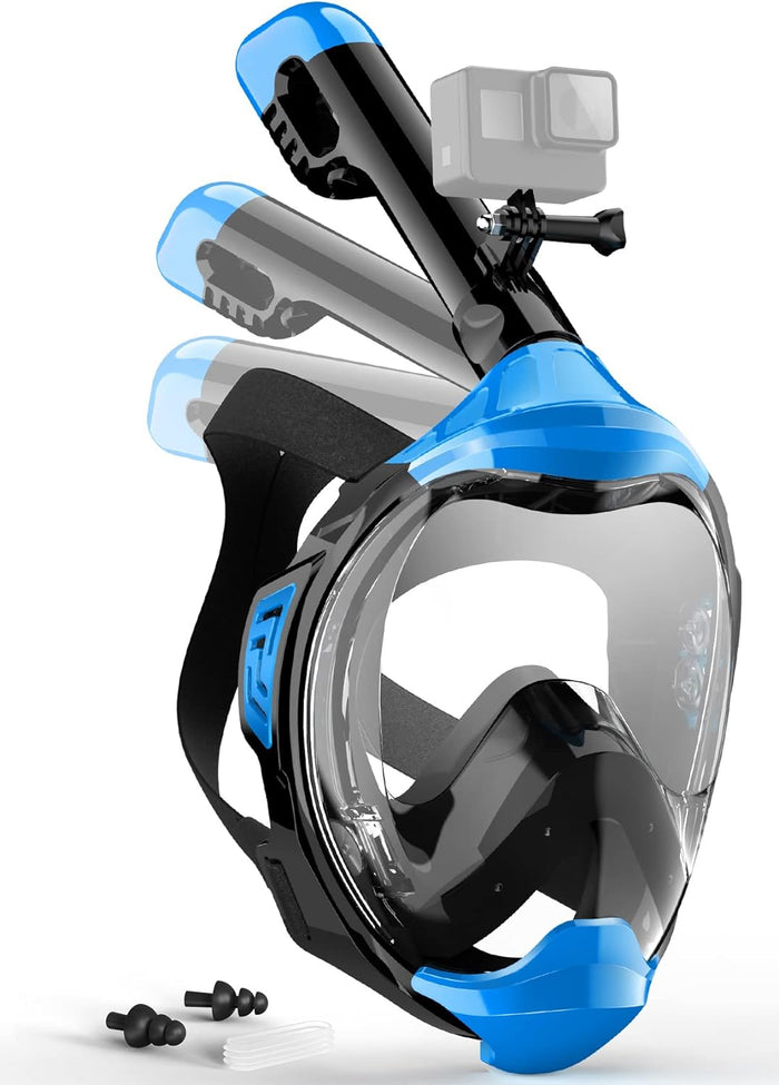 Full Face Snorkel Mask, Snorkeling Gear for Adults Kids with Latest Dry by Vanessa Jane