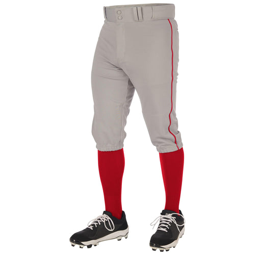 Champro Triple Crown 2.0 Baseball Knickers with Braid Grey Scarlet Size XL by Deal US