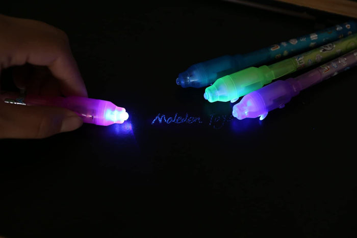Invisible Ink Pen Upgraded Spy Pen Invisible Ink Pen with UV Light Magic by Vanessa Jane