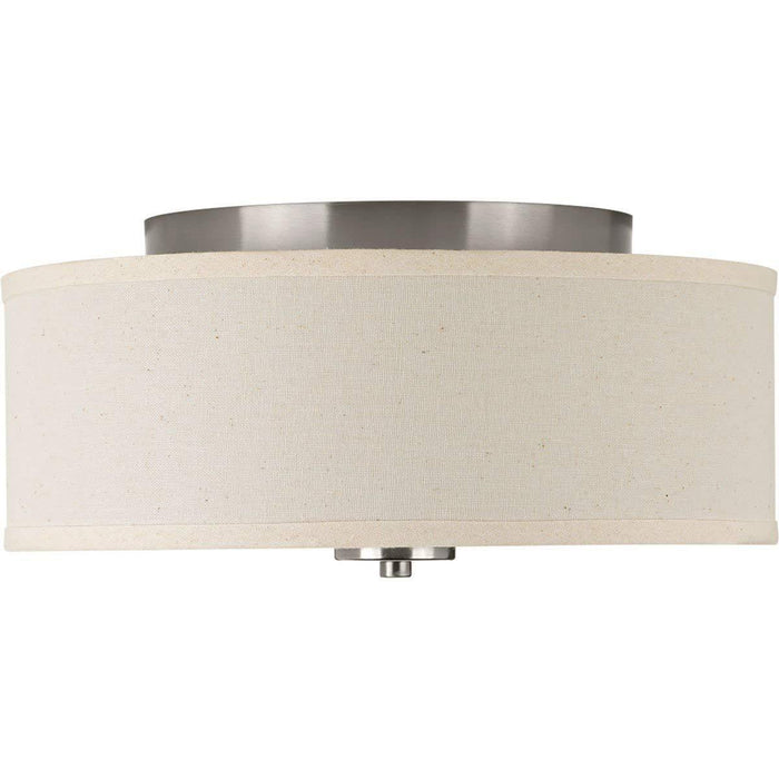 Progress Lighting P3713-09 Inspire Two-Light Flush Mount, Brushed Nickel by Vanessa Jane