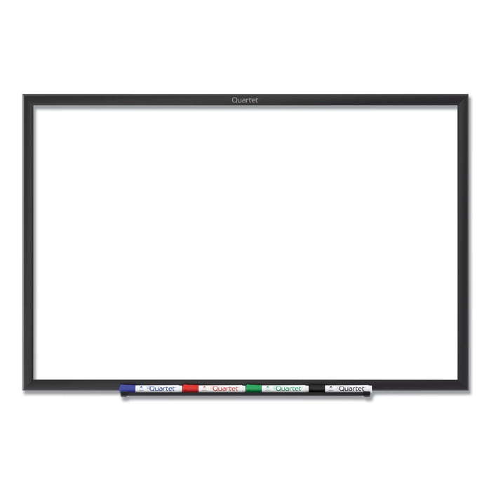 Quartet Classic Series Total Erase Dry Erase Board, 24 x 18, White Surface, Black Frame