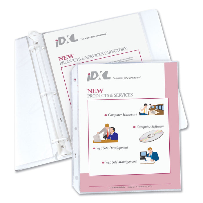 C-Line Heavyweight Polypropylene Sheet Protectors, Non-Glare, 2", 11 x 8.5, 100/Box