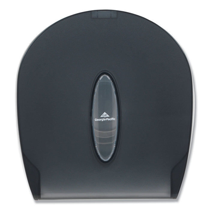 Georgia Pacific Jumbo Jr. Bathroom Tissue Dispenser, Single Roll, 10.6 x 5.4 x 11.3, Translucent Smoke