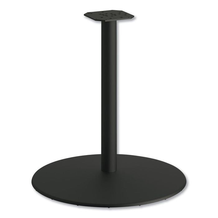 HON Between Round Disc Base for 30" Table Tops, 29" High, Black Mica