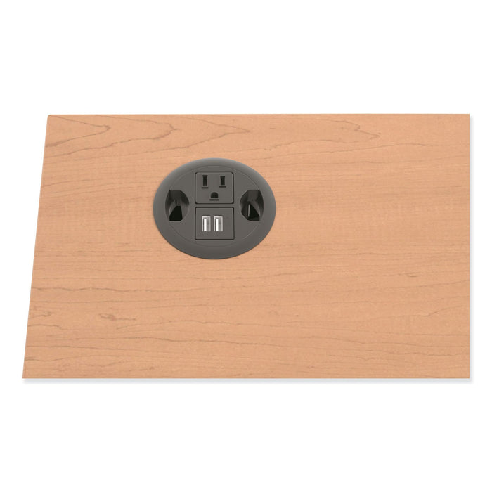HON USB AC Power Hub Grommet, 3" Diameter, Black