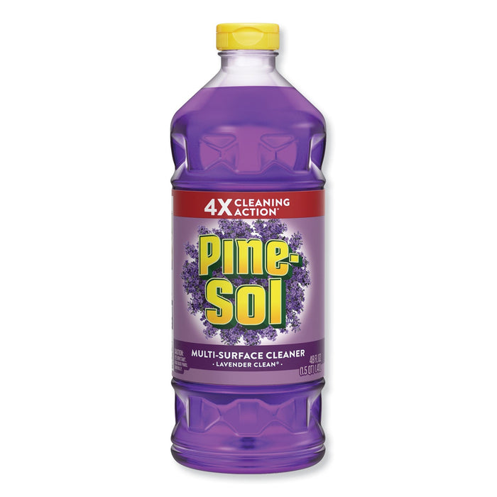 Pine-Sol Multi-Surface Cleaner, Lavender, 48oz Bottle, 8/Carton