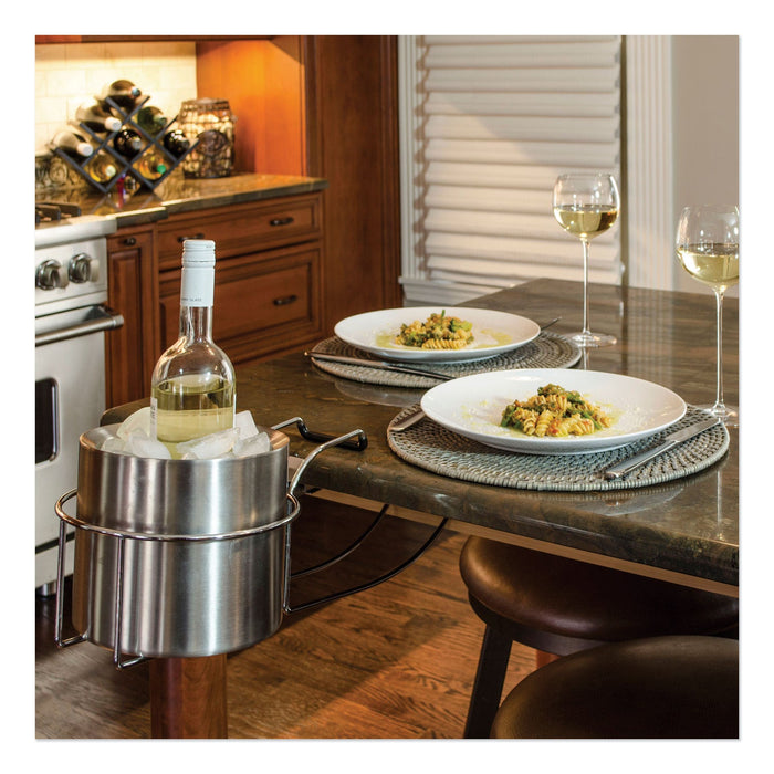 C-Line Wine By Your Side, Steel Frame/Red Wine Adapter/Ice Bucket, 161.06 cu in, Stainless Steel