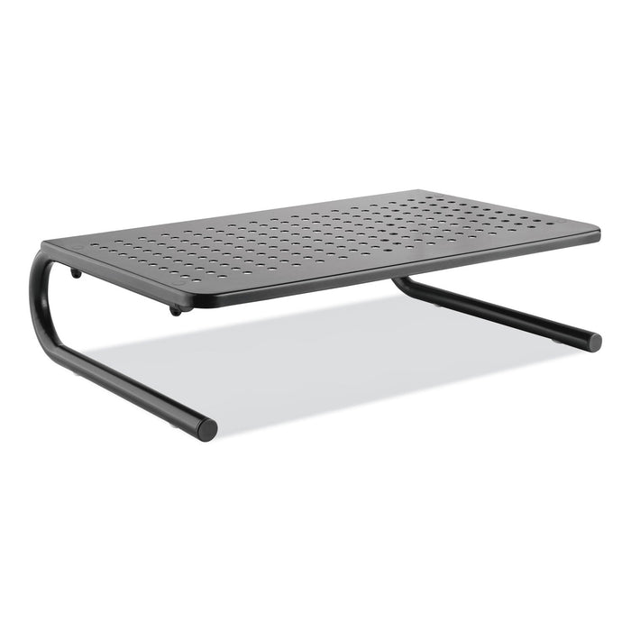 Innovera Metal Monitor Riser, 14.63" x 9.25" x 4", Black, Supports 44 lbs