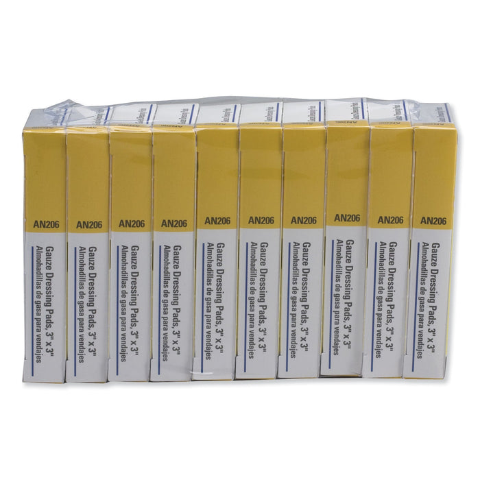 First Aid Only Refill Gauze Pads for Ansi-Compliant First Aid Kits/Cabinets, Sterile, 3 x 3, 40/Pack