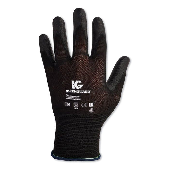 KleenGuard G40 Polyurethane Coated Gloves, 220 mm Length, Small, Black, 60 Pairs