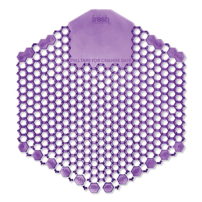 Fresh Products The Wave Urinal Deodorizer, Urinal Screens, Fabulous Scent, 58 g, Purple, 10/Box, 6 Boxes/Carton