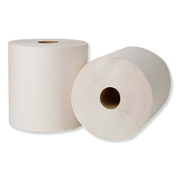 Tork Hardwound Roll Towels, 7.88" x 800 ft, Natural White, 6 Rolls/Carton