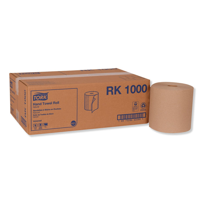 Tork Hardwound Roll Towel, 7.88" x 1,000 ft, Natural, 6 Rolls/Carton