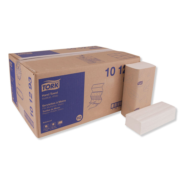 Tork Multifold Paper Towels, 2-Ply, 9.13 x 9.5, White, 189/Pack, 16 Packs/Carton