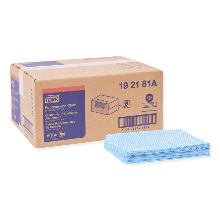 Tork Foodservice Cloth, 13 x 21, Blue, 240/Carton