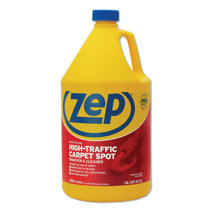 Zep Commercial High Traffic Carpet Cleaner, 1 gal, 4/Carton