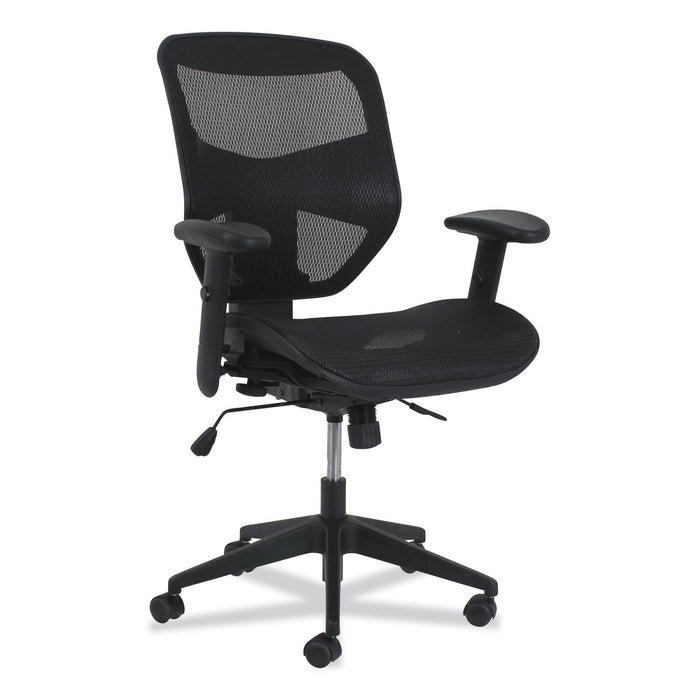 HON Prominent High-Back Task Stool, Supports Up to 250 lb, 15.94" to 19.69" Seat Height, Black