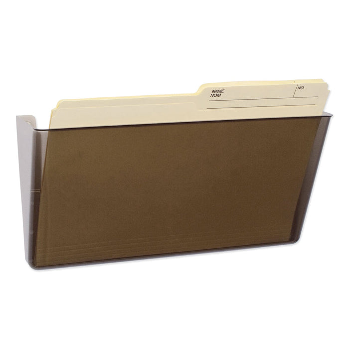 Storex Wall File, Letter Size, 13" x 4" x 7", Smoke