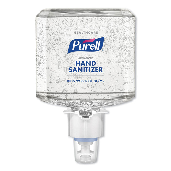 PURELL Advanced Gel Hand Sanitizer Refill, 1,200 mL, Clean Scent, For ES6 Dispensers, 2/Carton