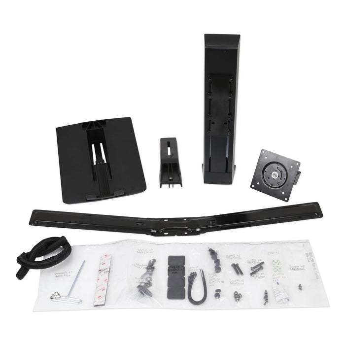 WorkFit Monitor Riser, For 24" Monitors, 30 Degree Tilt, Black, Supports 16 lb