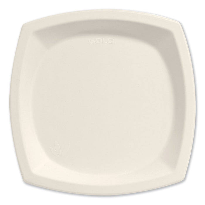 Dart Bare Eco-Forward Sugarcane Dinnerware, Plate, 10" dia, Ivory, 125/Pack