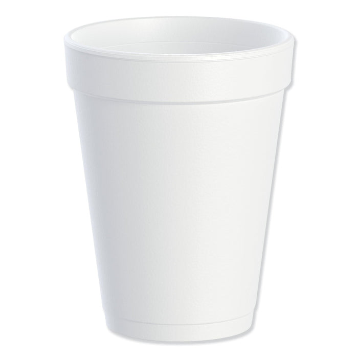 Dart Foam Drink Cups, 14 oz, White, 1,000/Carton