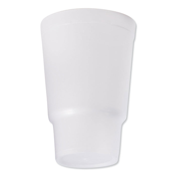 Dart Foam Drink Cups, 32 oz, White, 16/Bag, 25 Bags/Carton