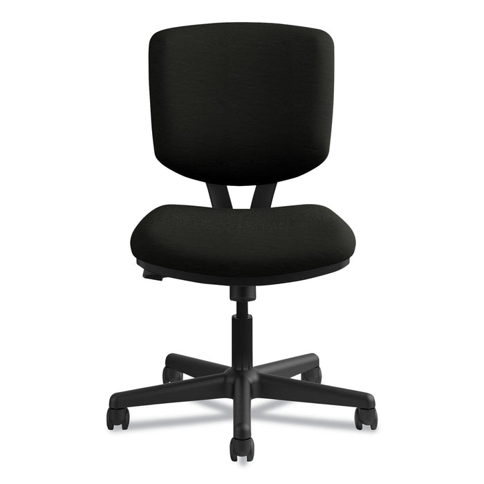 HON Volt Series Leather Task Chair with Synchro-Tilt, Supports Up to 250 lb, 18" to 22.25" Seat Height, Black